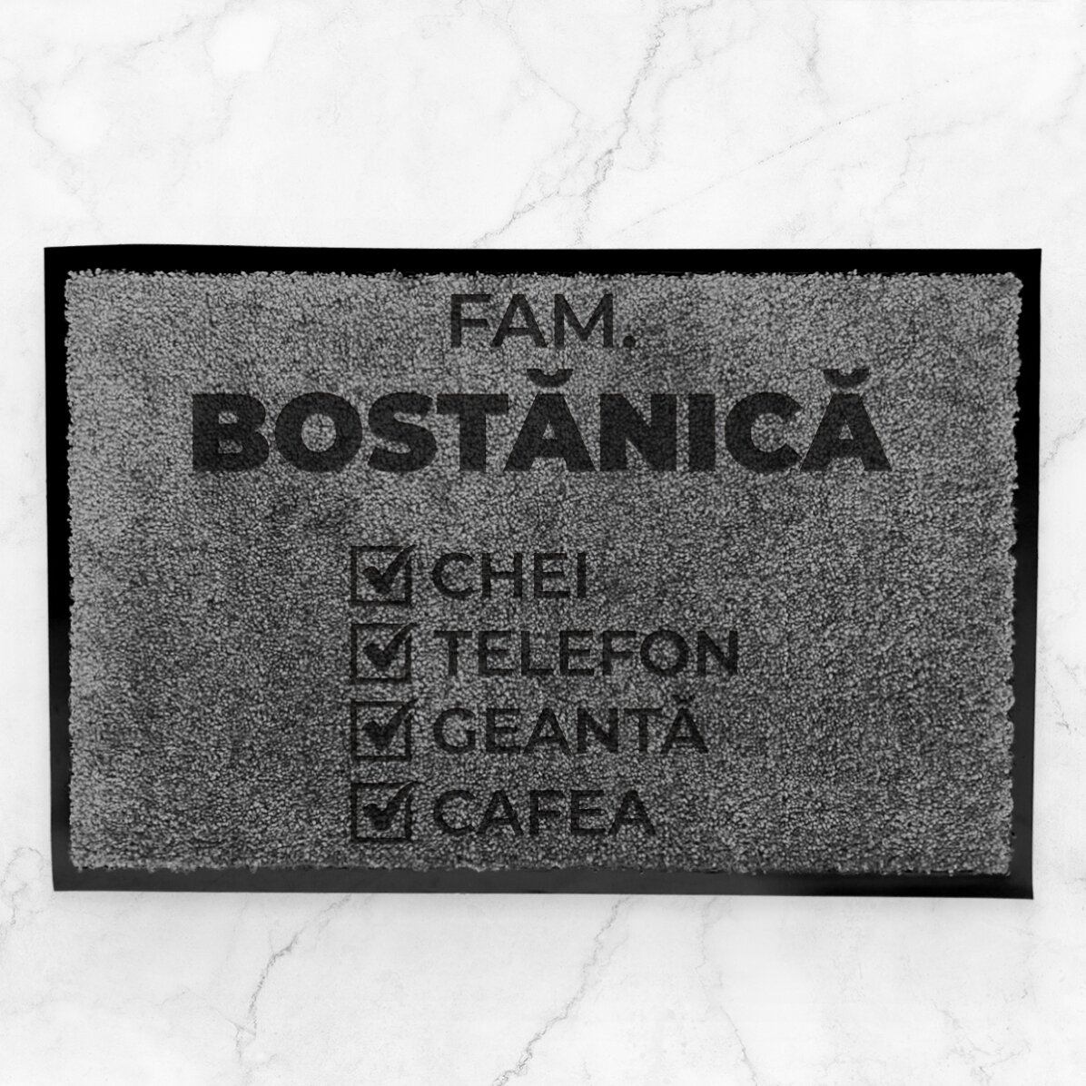 Covoraș intrare de interior personalizat - Listă