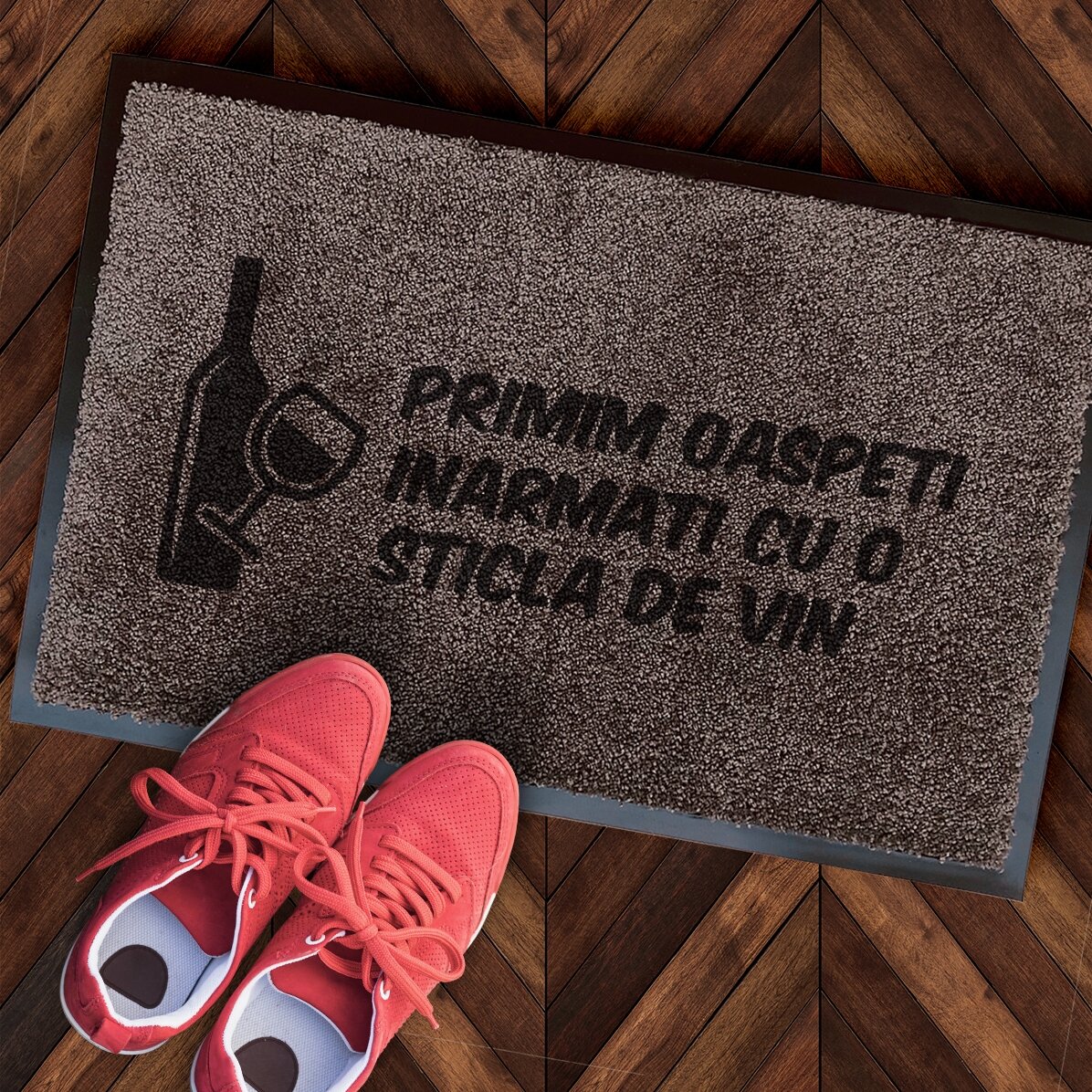 Covoraș intrare de interior personalizat - Vin