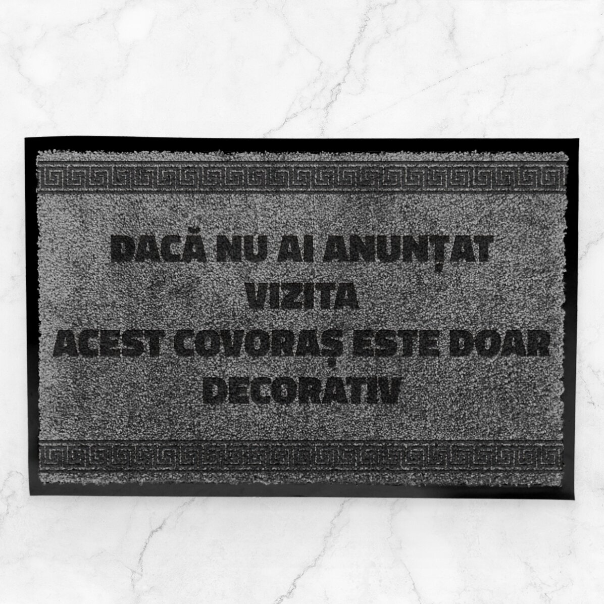 Covoraș intrare de interior personalizat - Vizită neanunțată
