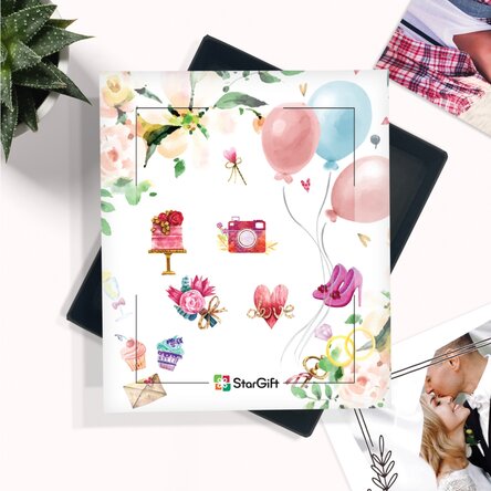 Cutia cu amintiri - 32 poze cu mesaj - model nuntă