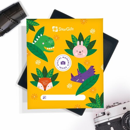 Cutia cu amintiri - 32 poze cu mesaj - model premium Kids