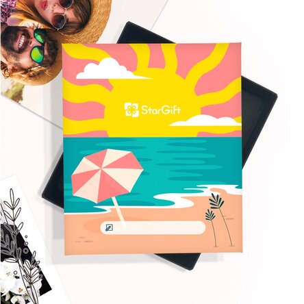 Cutia cu amintiri - 32 poze cu mesaj - model premium Summer Time