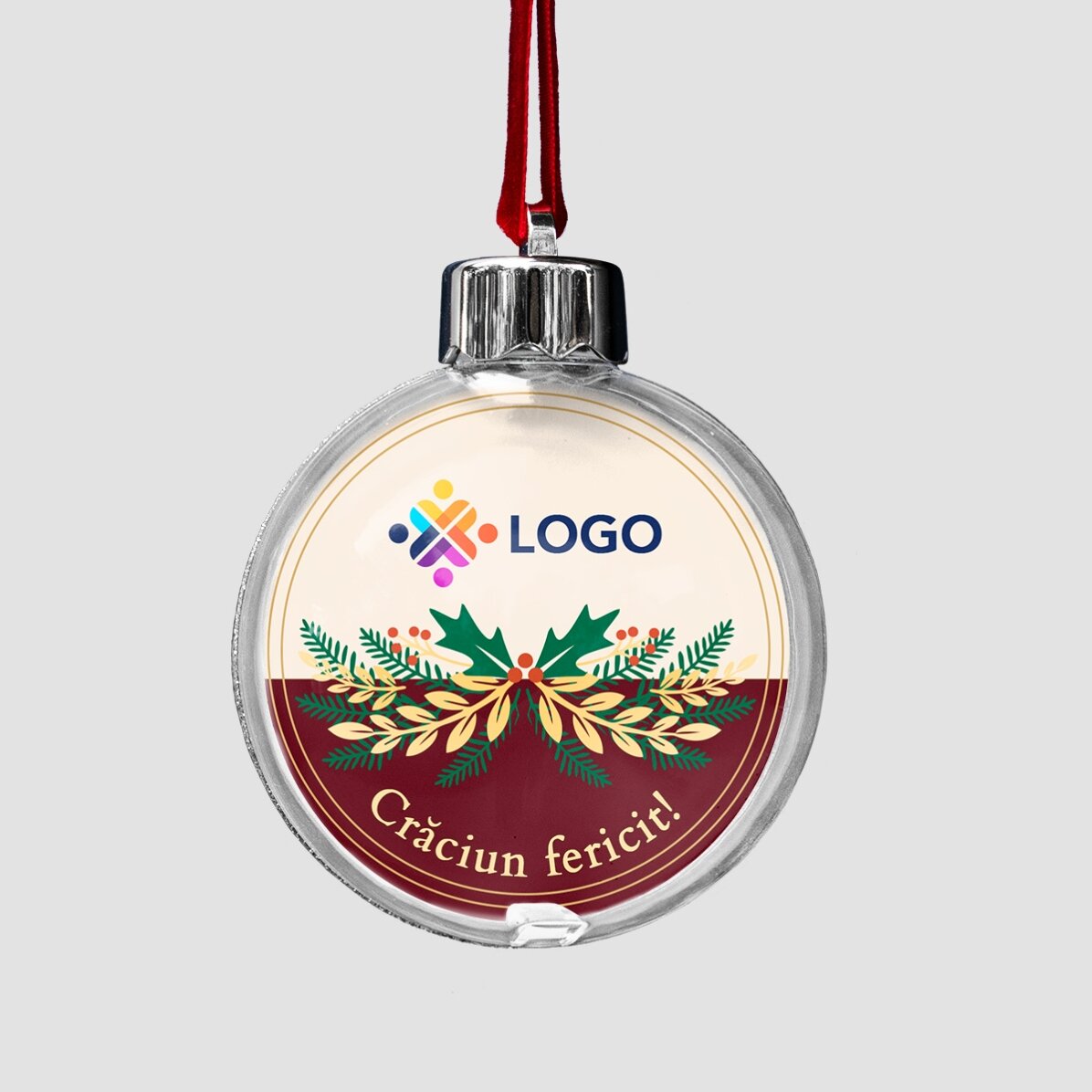 Gift box – Christmas edition with products personalised with a logo and message