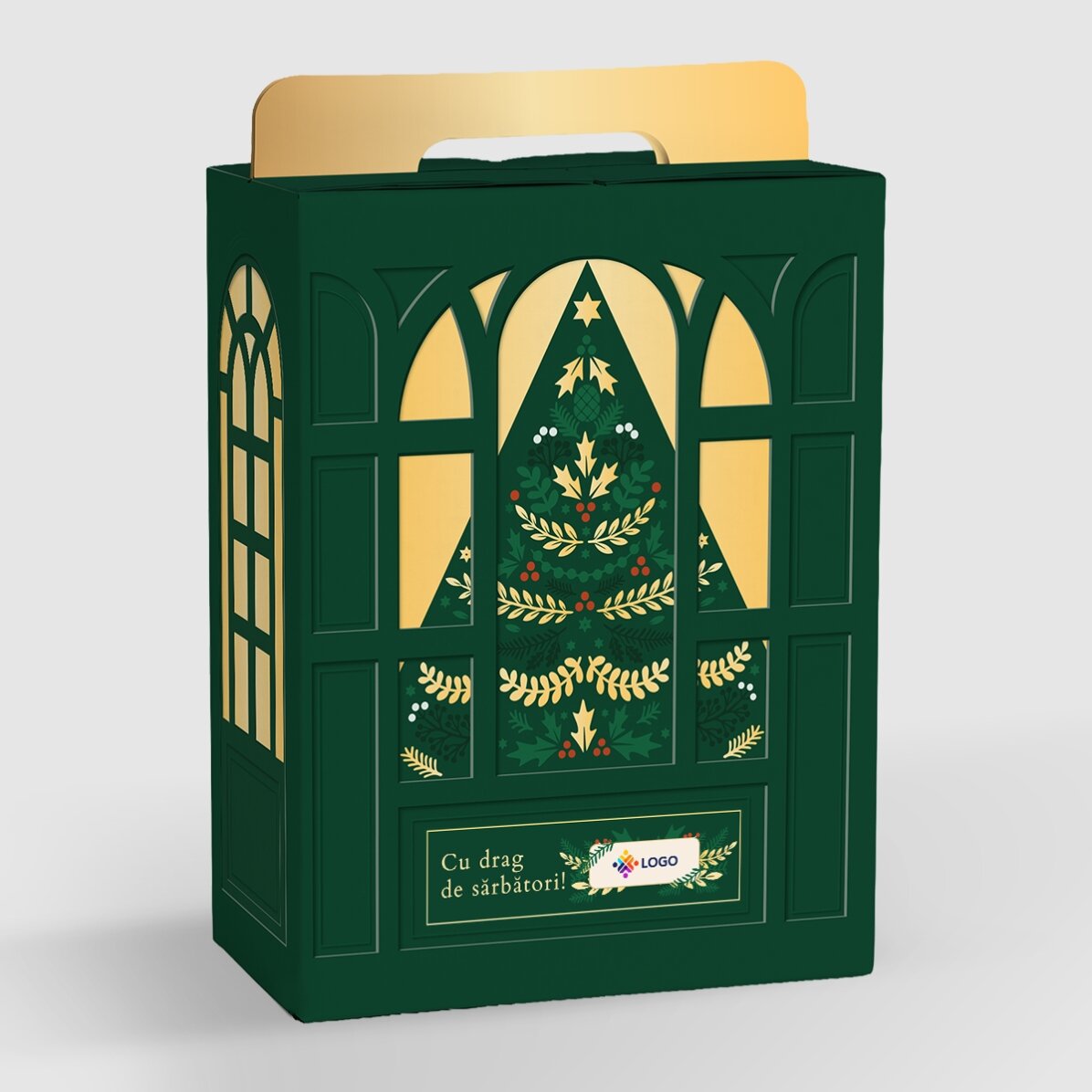 Gift box – Christmas edition with products personalised with a logo and message