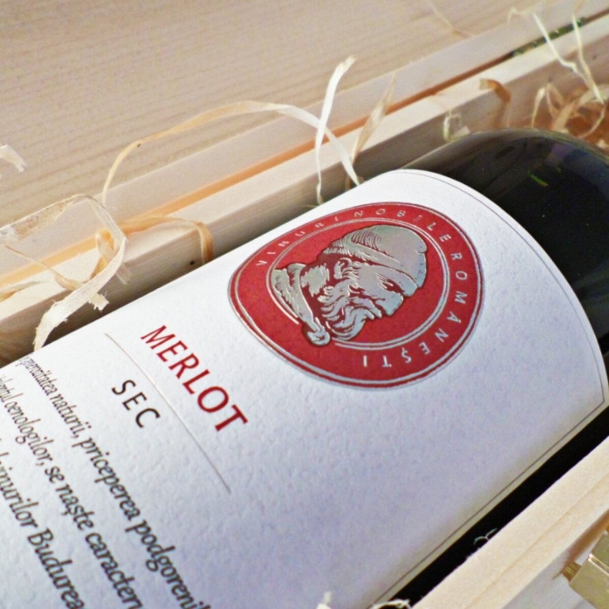 Personalised wine box with text - The most beautiful thoughts