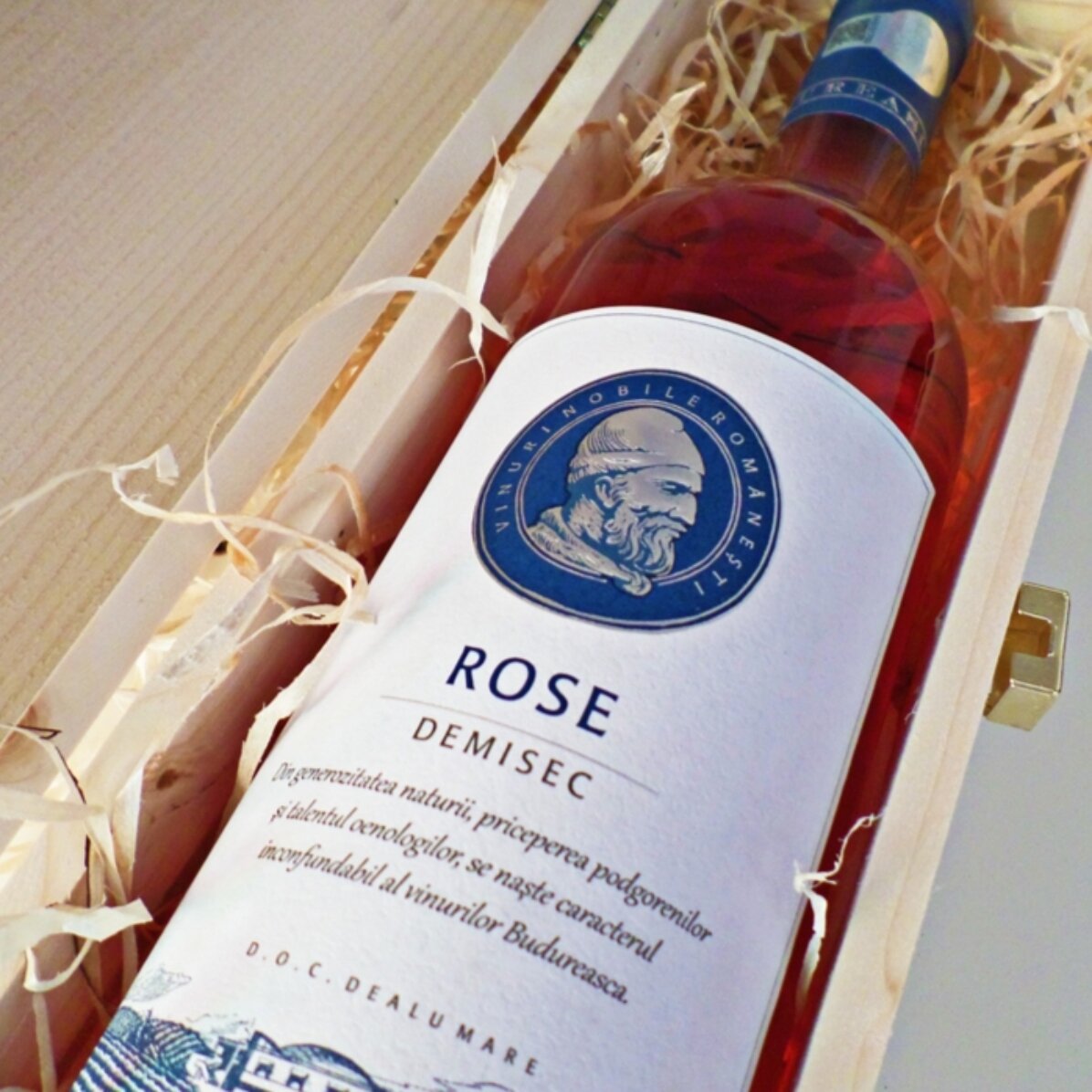 Personalised wine box with text - The most beautiful thoughts