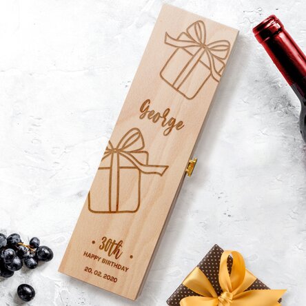 Cutie de vin personalizată - Perfect present