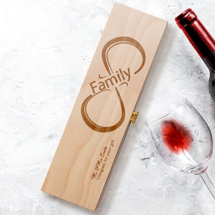 Cutie de vin personalizată - Infinite Family