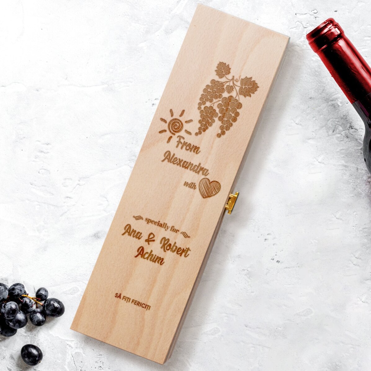 Personalised wine box - Love Wine