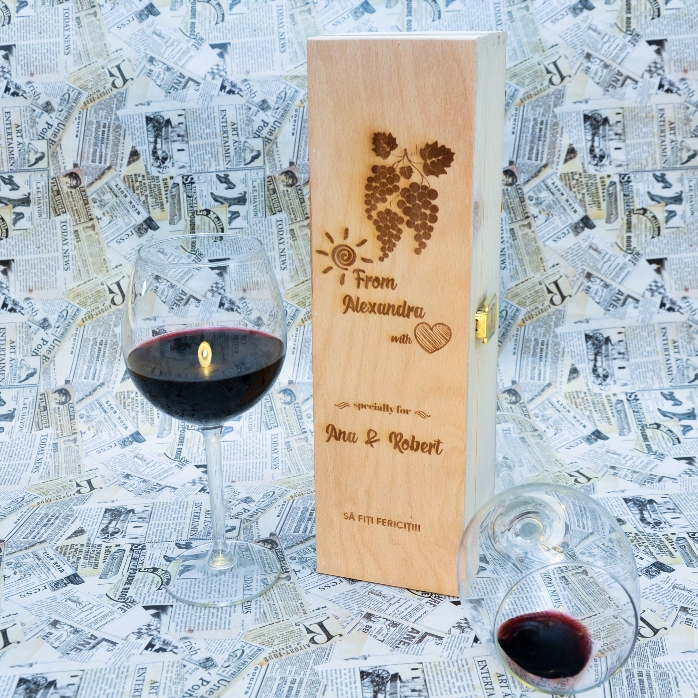 Personalised wine box - Love Wine