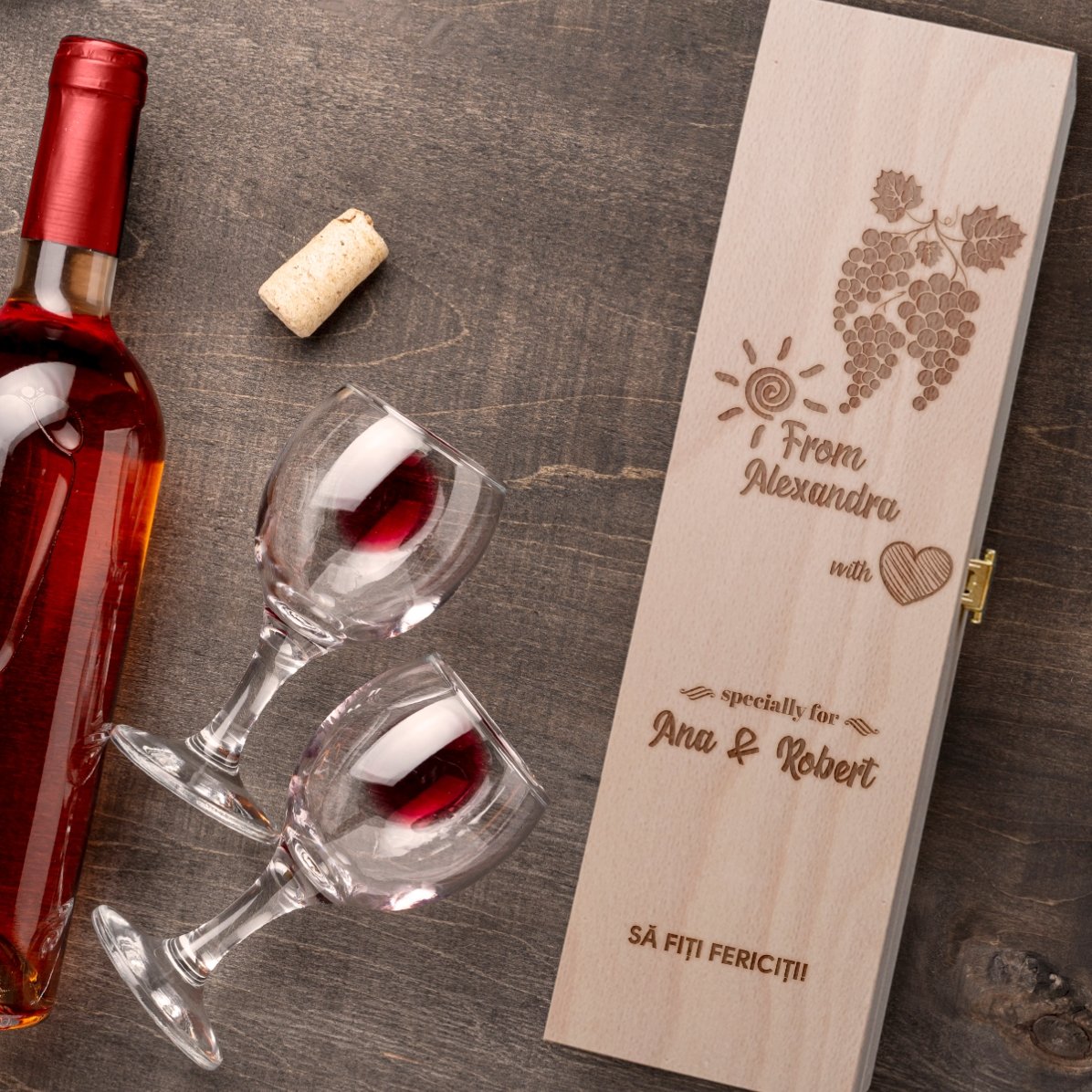 Personalised wine box - Love Wine