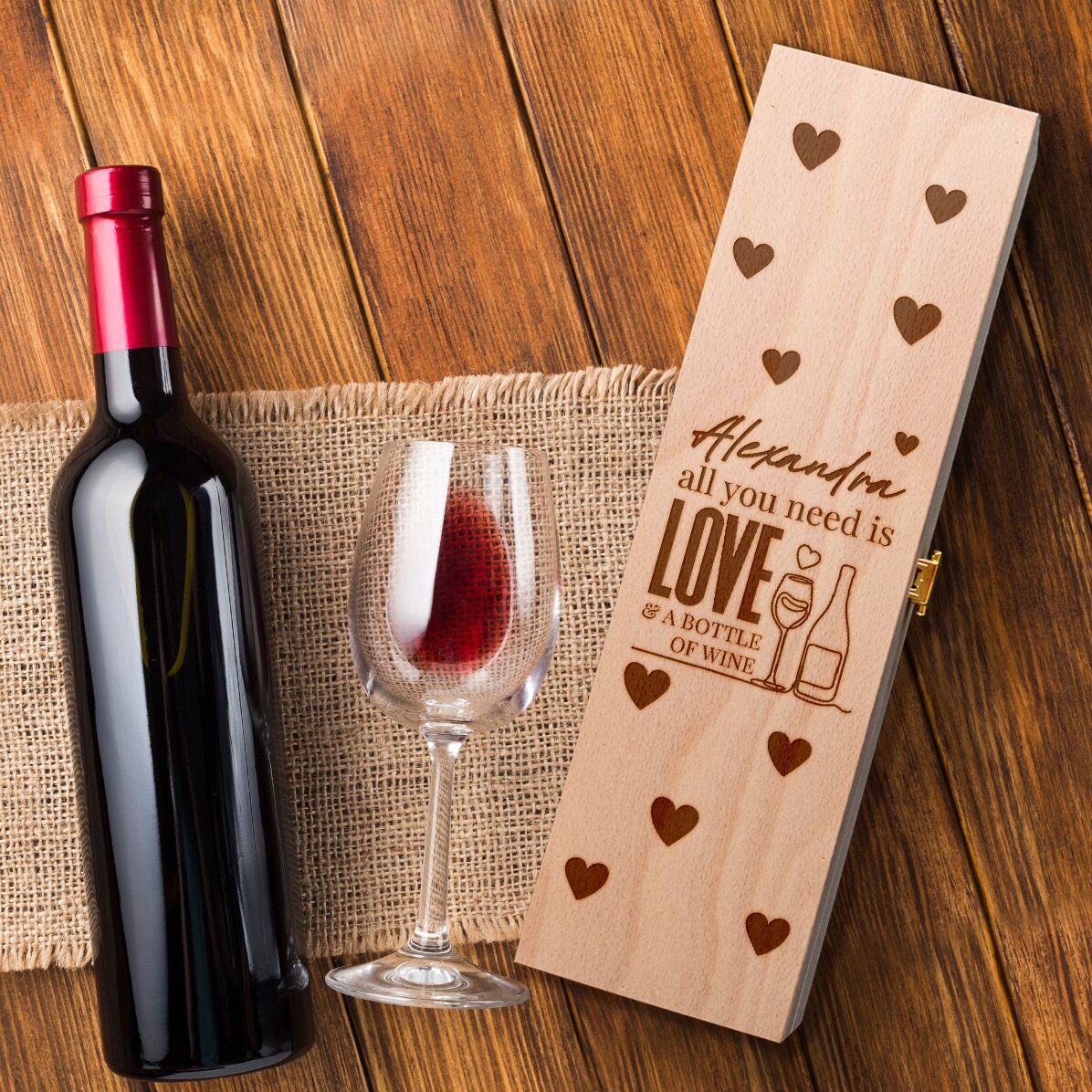 Personalised wine box for any occasion - All you need
