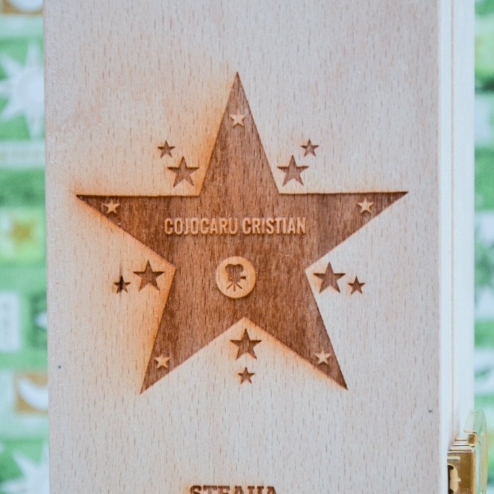Personalised wine box - Star of gratitude