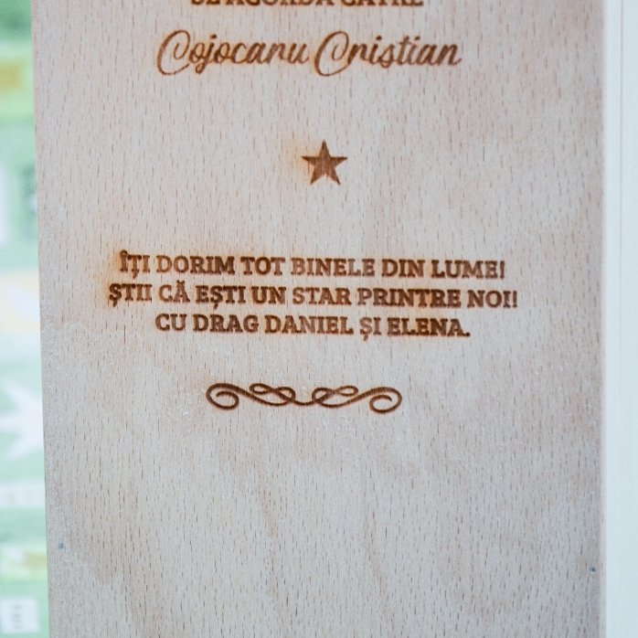 Personalised wine box - Star of gratitude
