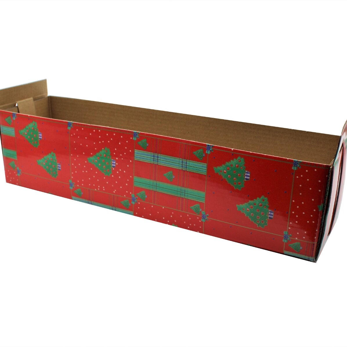 Foldable beverage box - fir tree model