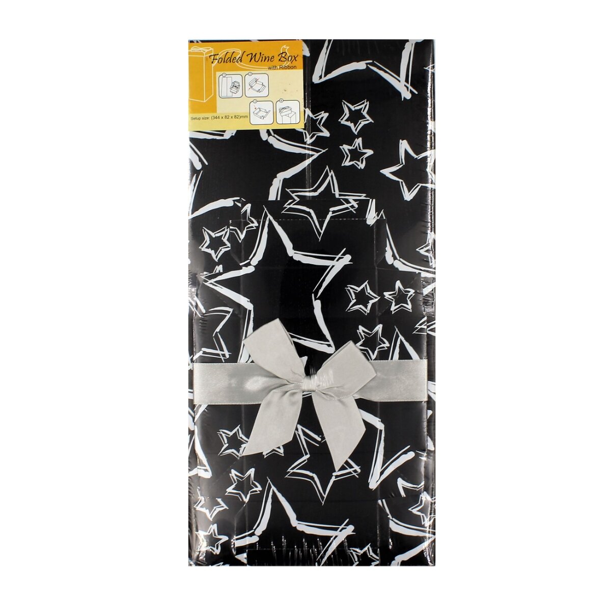 Foldable beverage box - abstract design