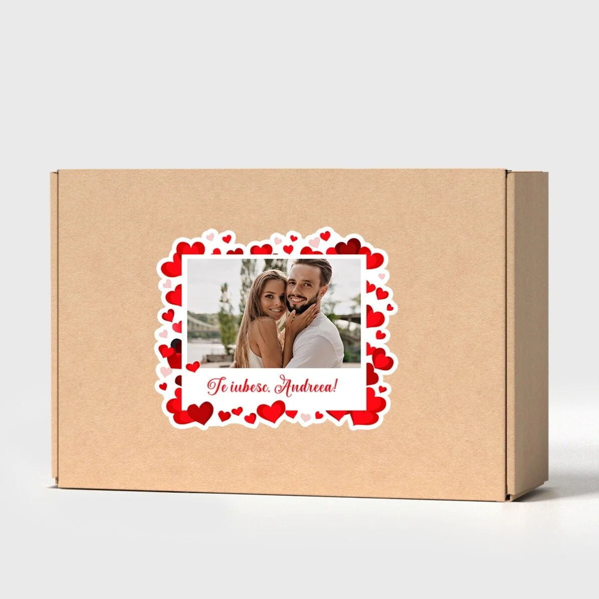 Customised craft boxes with stickers