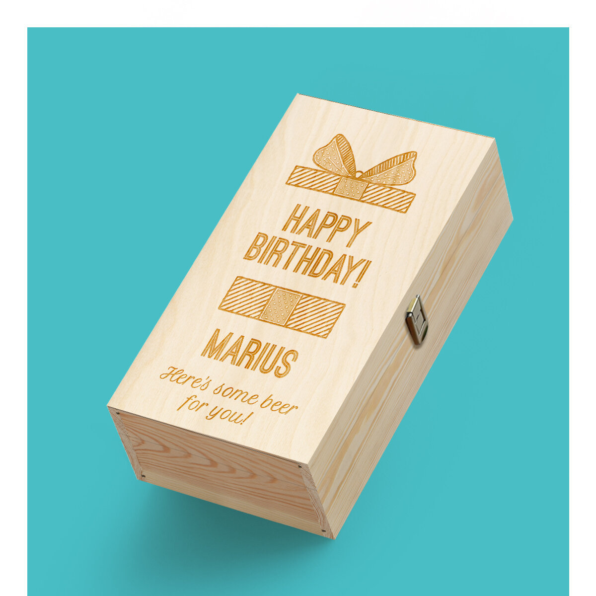 Personalised beer crates