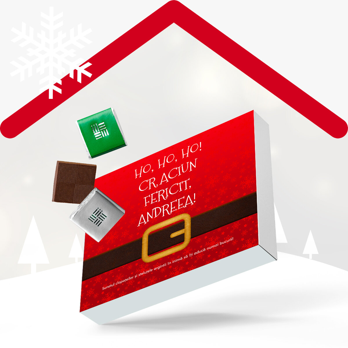 Personalised Christmas candy boxes