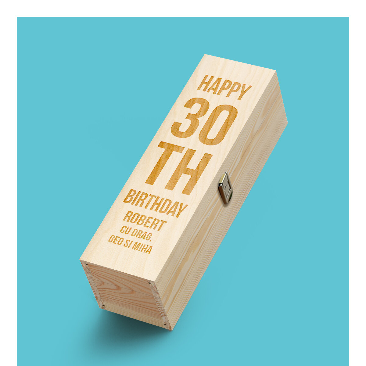 Personalised wooden wine boxes