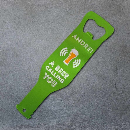 Desfăcător de bere personalizat - Beer is calling you