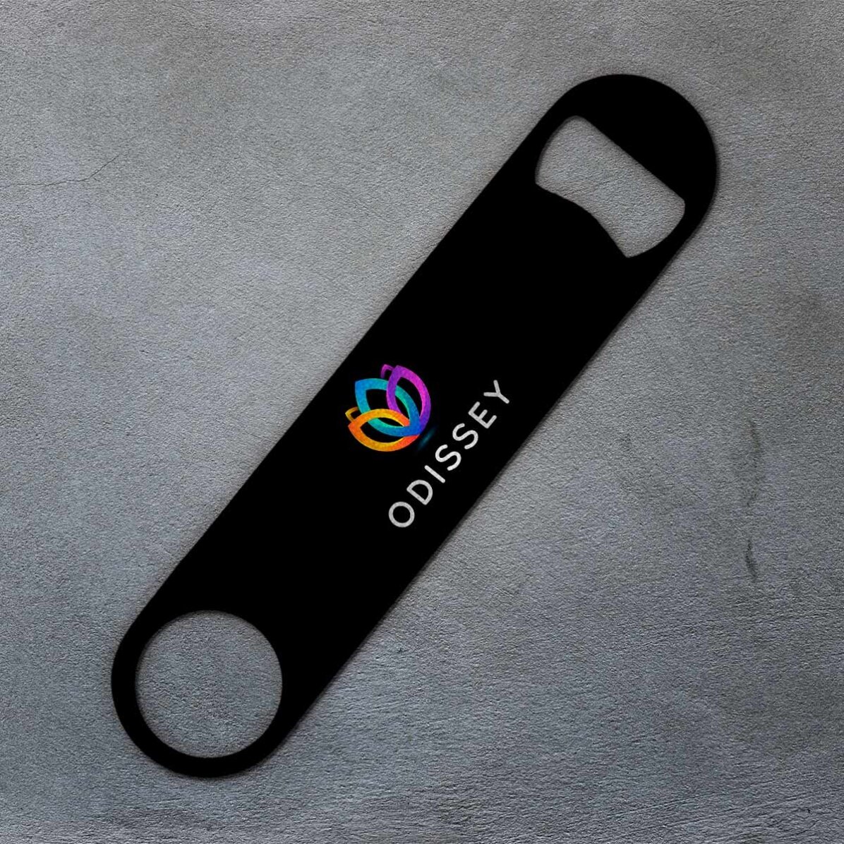 Desfăcător de bere personalizat cu logo pe fundal color