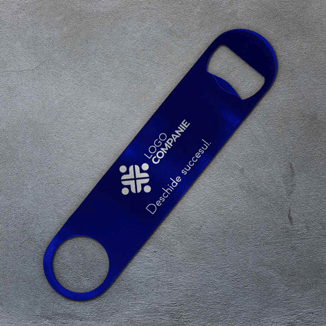Desfăcător de bere personalizat cu logo și text