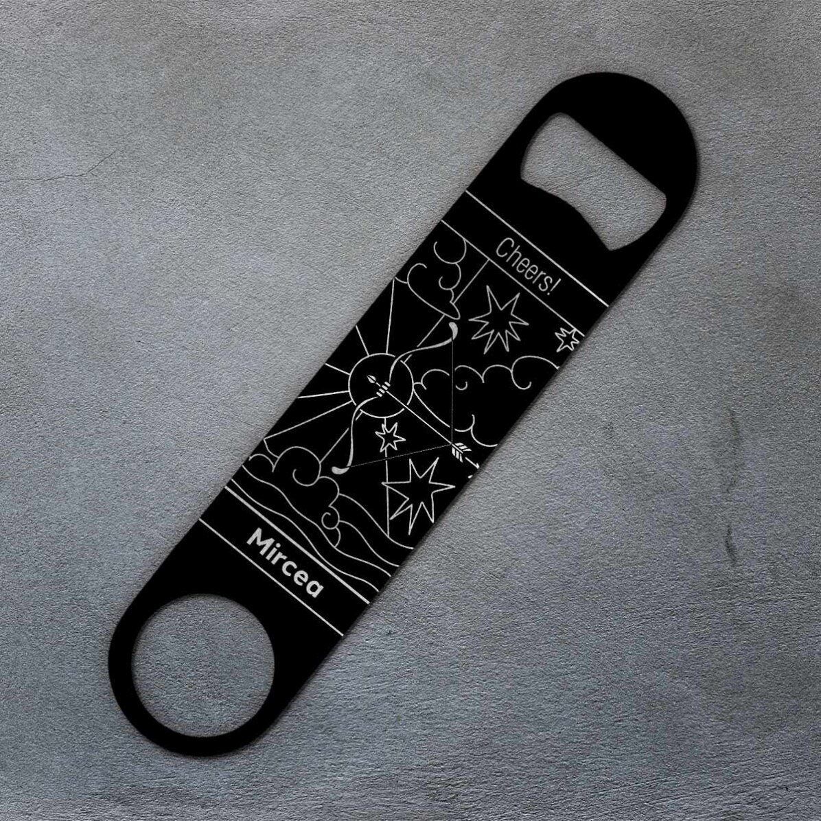 Desfăcător de bere personalizat cu text - Zodia Săgetător