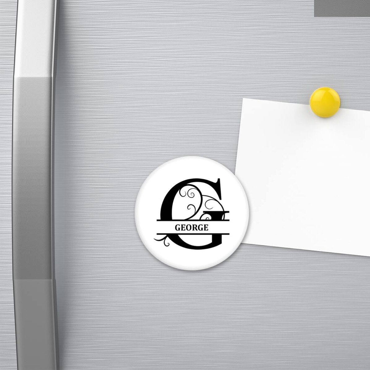 Desfăcător de sticle cu magnet personalizat cu monogramă și nume