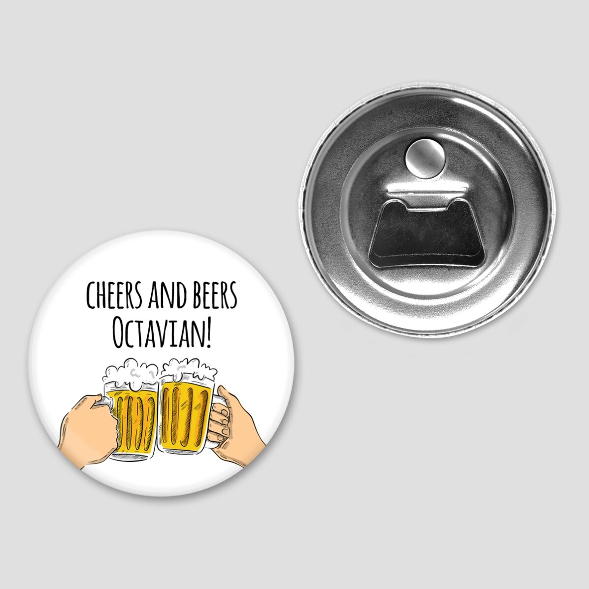 Desfăcător de sticle cu magnet personalizat cu text