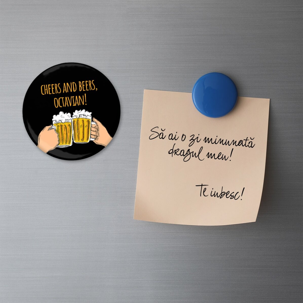 Desfăcător de sticle cu magnet personalizat cu text