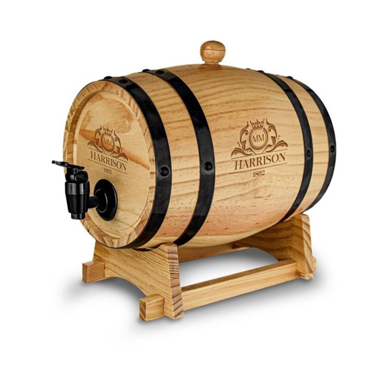 Barrel-shaped wine dispenser