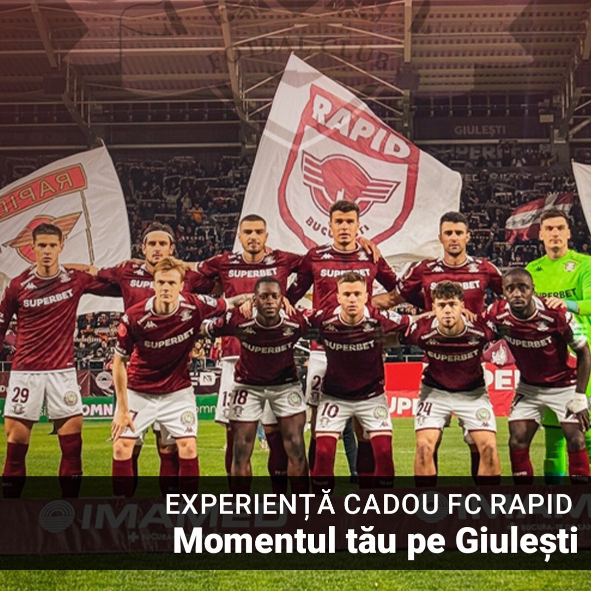 Experiență cadou FC RAPID - Momentul tău pe Giulești