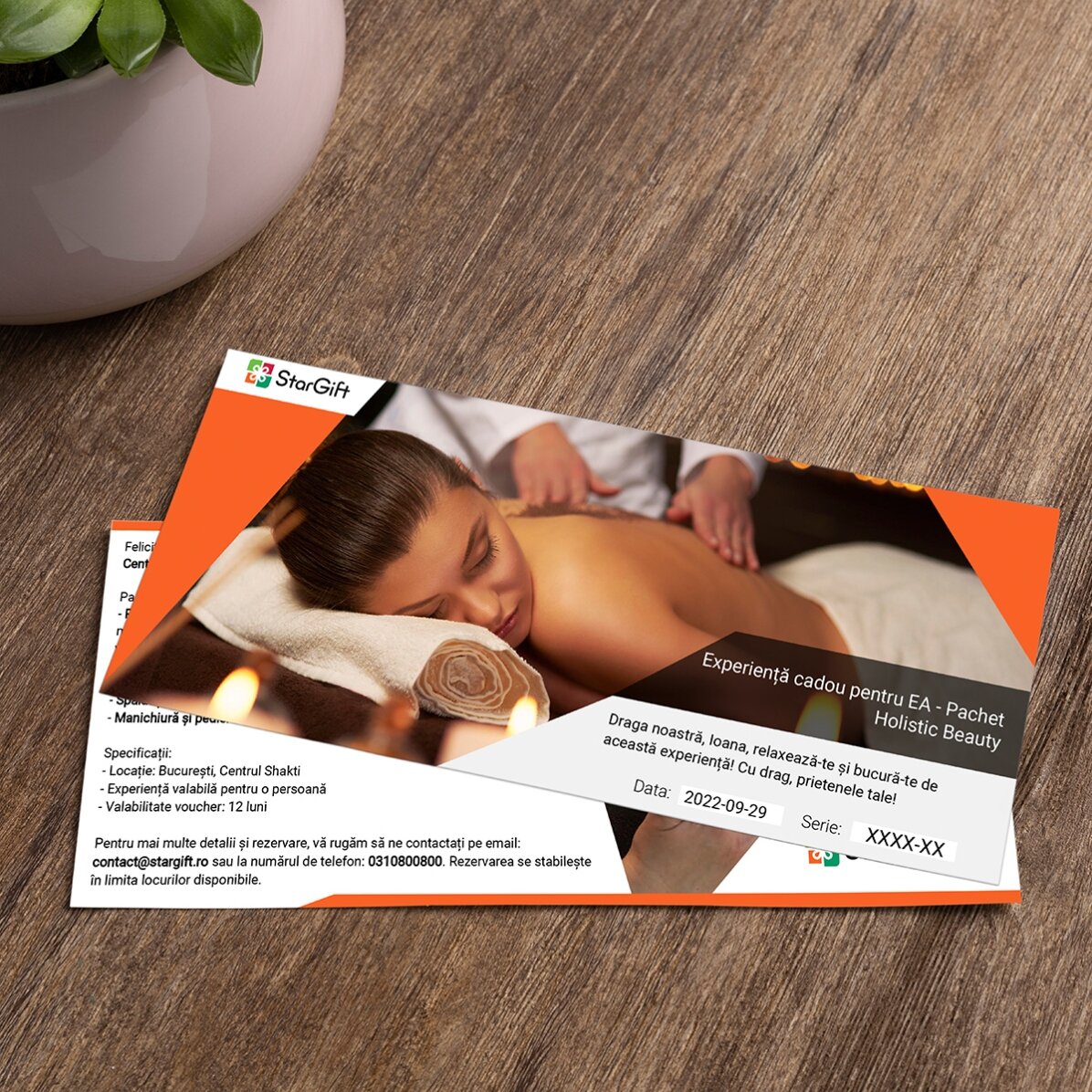 Experiență cadou pentru EA - Centrul Shakti - Pachet Holistic Beauty 