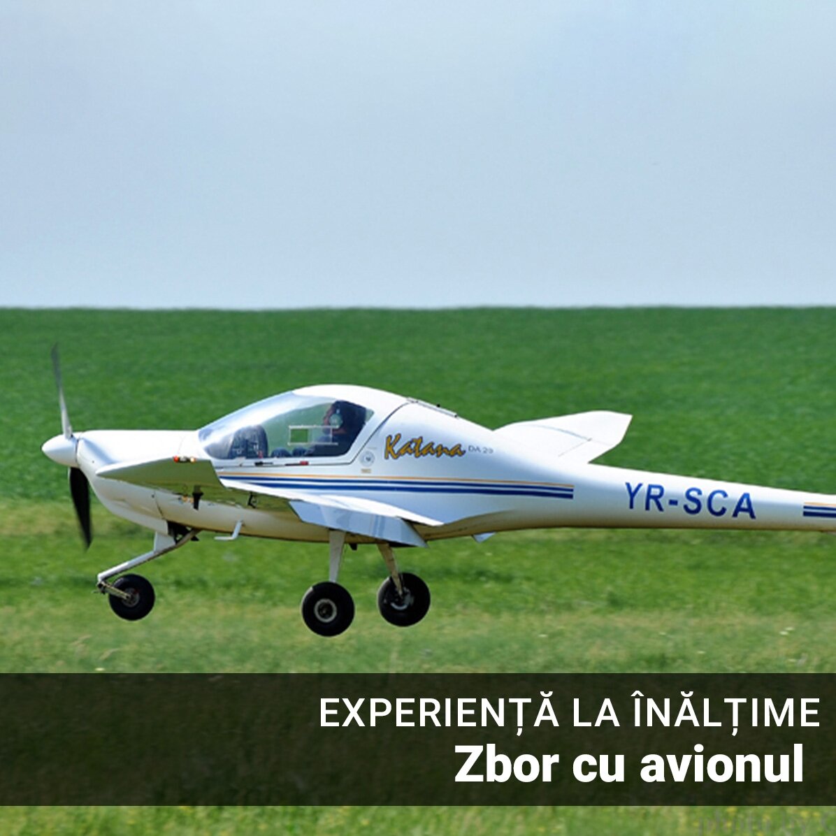 Experiență cadou la înălțime - Zbor cu avionul în Tuzla 