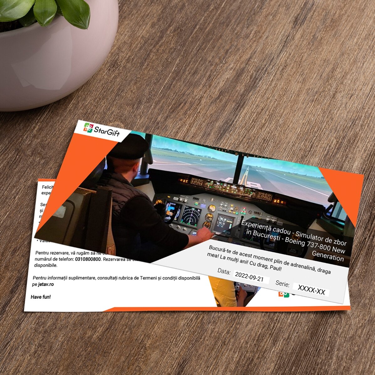 Experiență cadou - Simulator de zbor în București - Boeing 737-800 New Generation