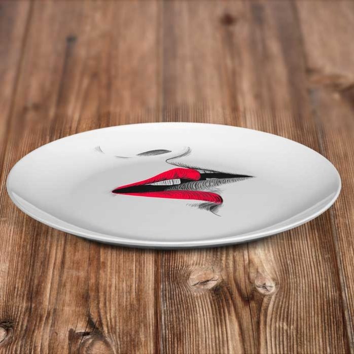 Farfurie personalizată Lips