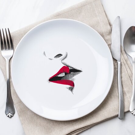Farfurie personalizată Lips
