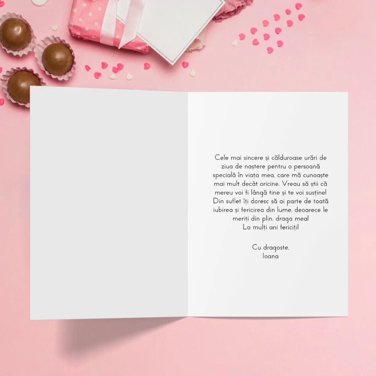 Felicitare personalizată cu poză și text - Happy Birthday!