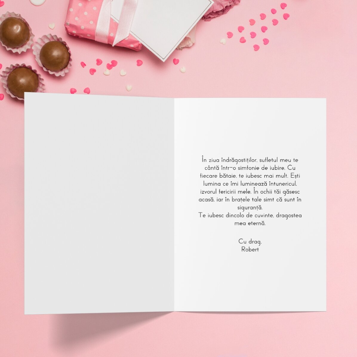 Felicitare personalizată cu o poză