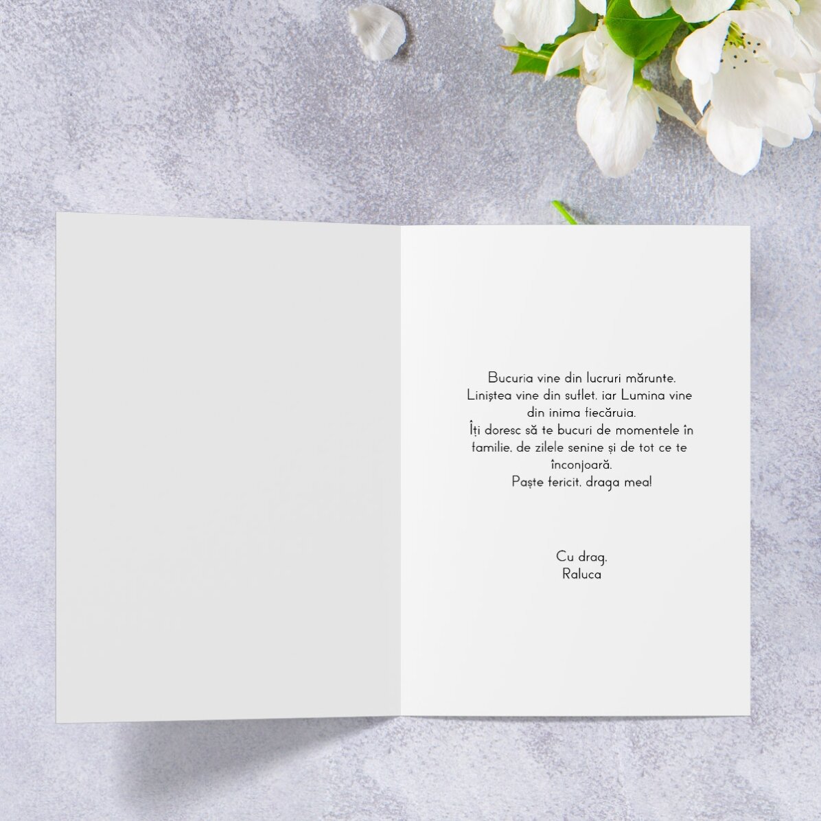 Felicitare personalizată cu poză - Un Paște Fericit!