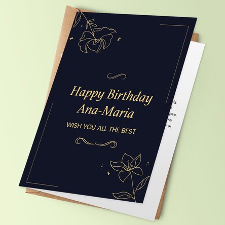 Felicitare personalizată cu text - Elegance