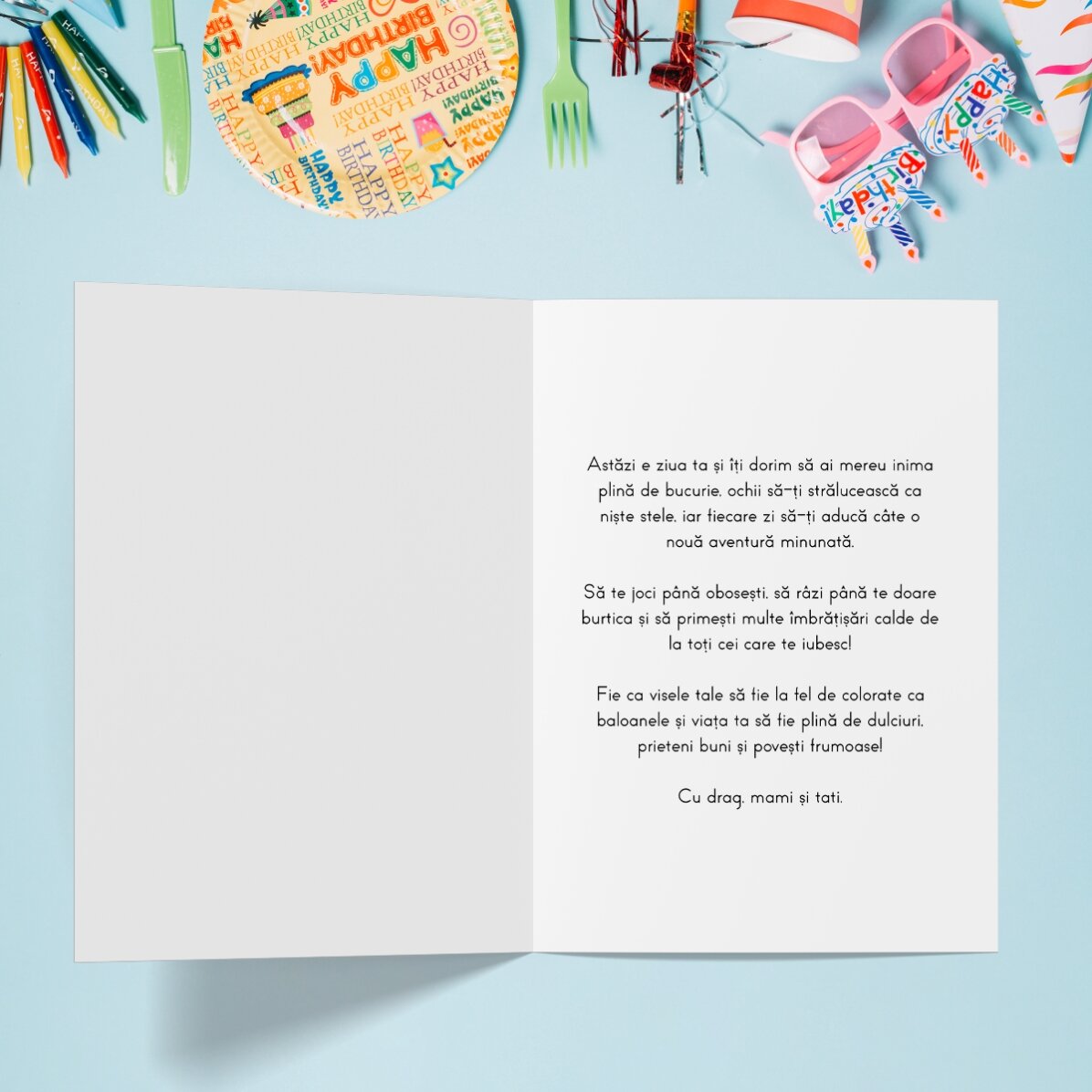 Felicitare personalizată cu text  - Emoji