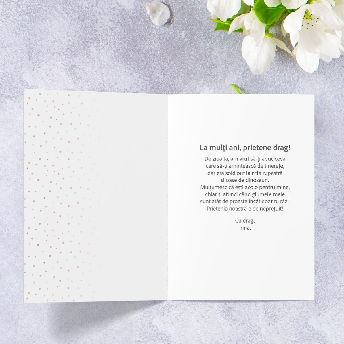 Felicitare personalizată cu text - Încă arăți bine...de la distanță