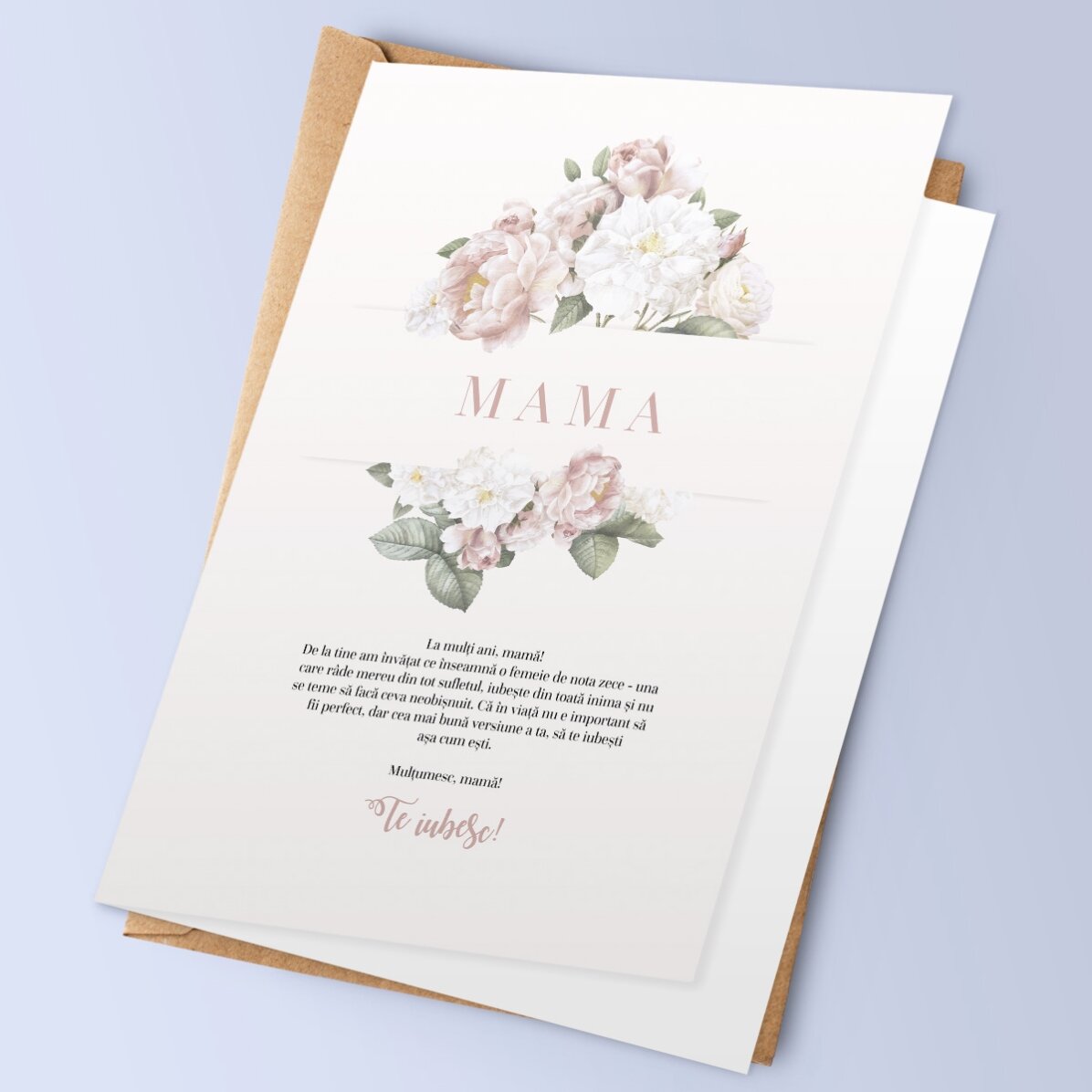 Personalised card with text - Thank you, Mum!