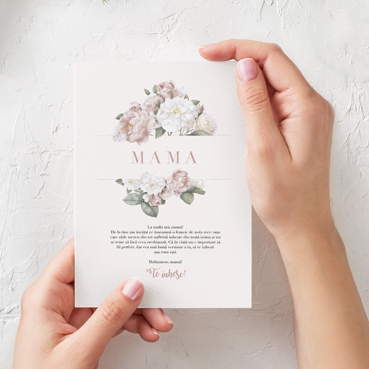 Personalised card with text - Thank you, Mum!