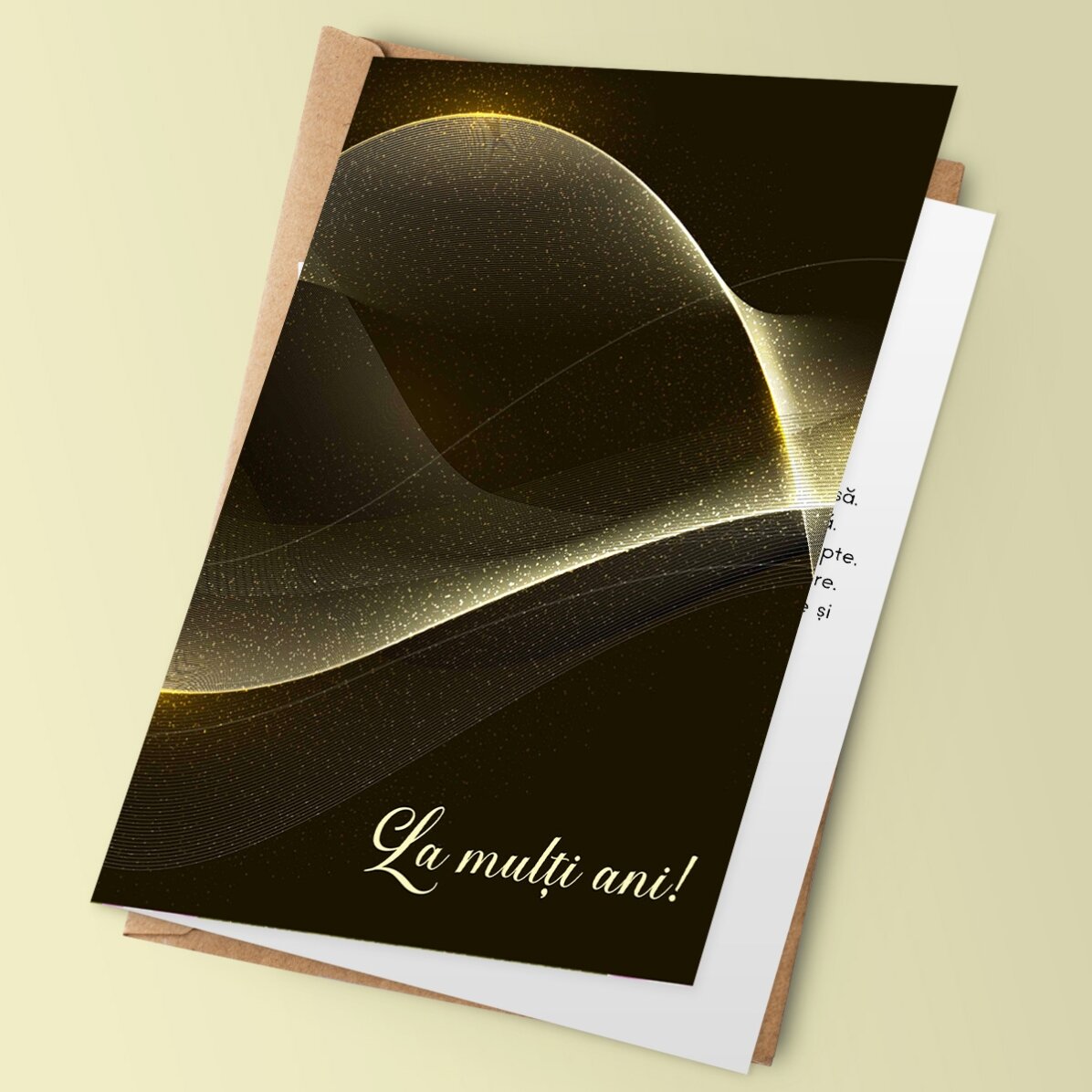 Felicitare personalizată cu text - La mulți ani!