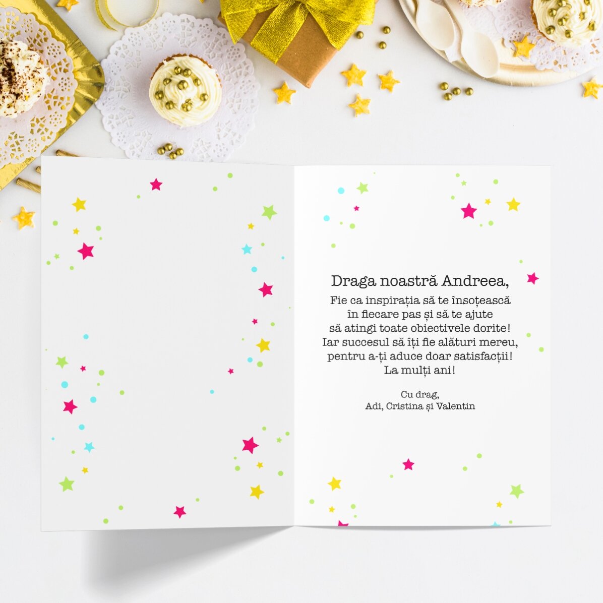 Personalised greeting card with text - List of worries