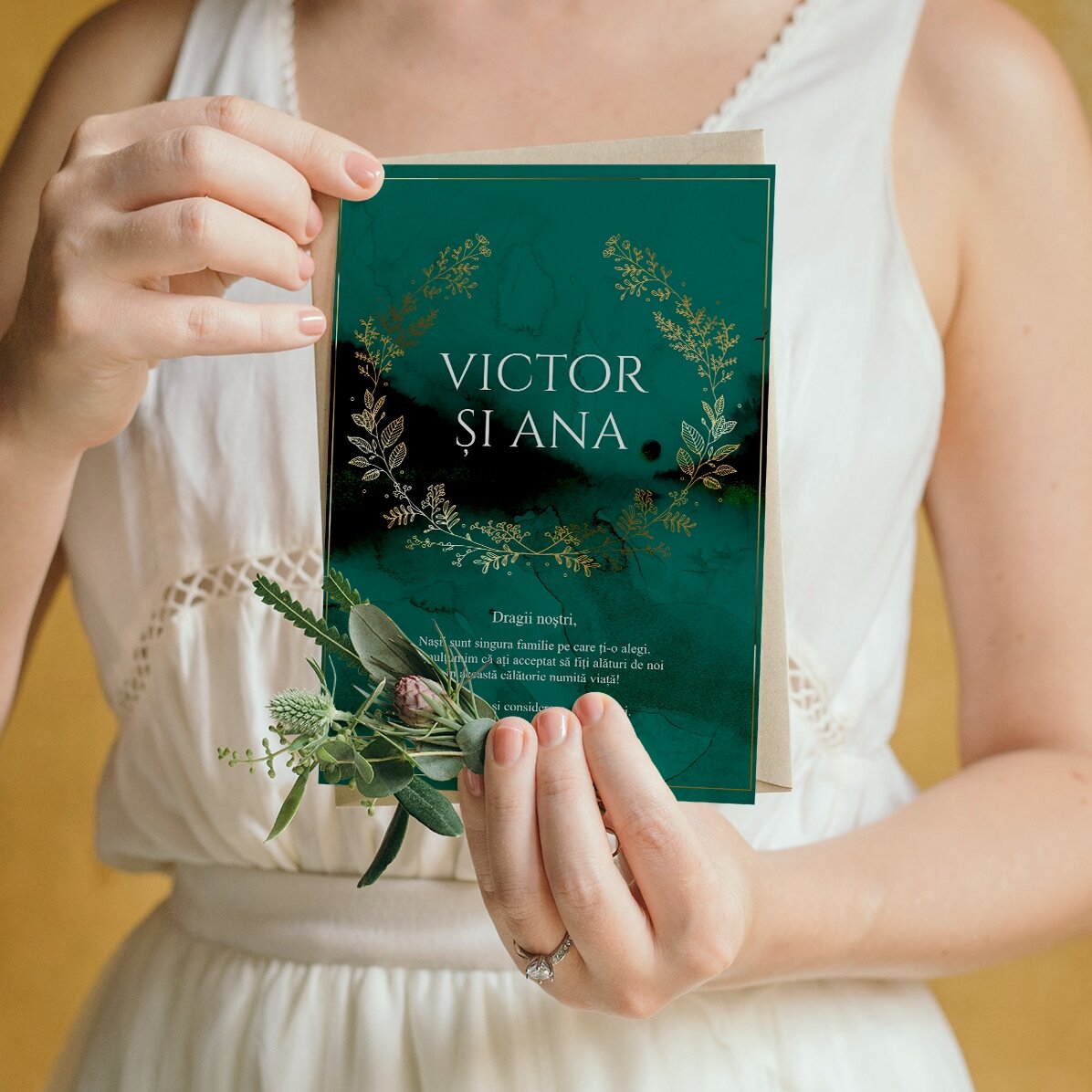 Personalised greeting card with text - Thank you to the godparents