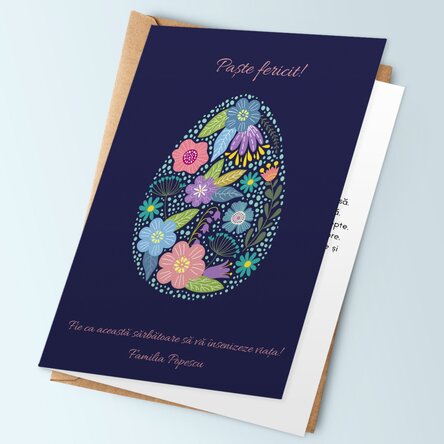 Personalised greeting card with text - Easter Holidays